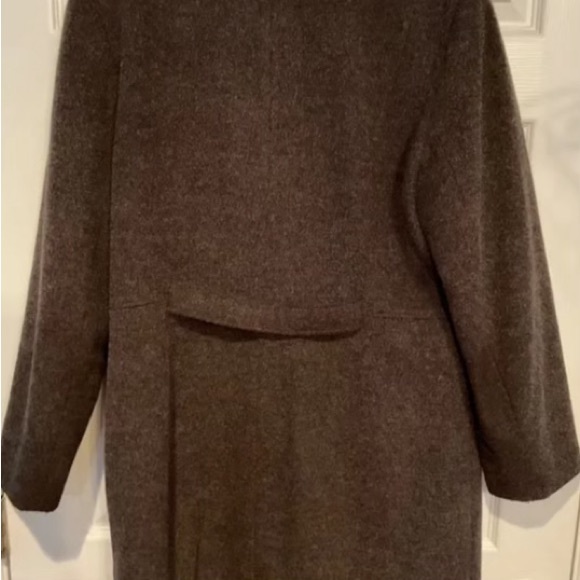 Long XL B. Moss Wool Trenchcoat - Picture 4 of 5
